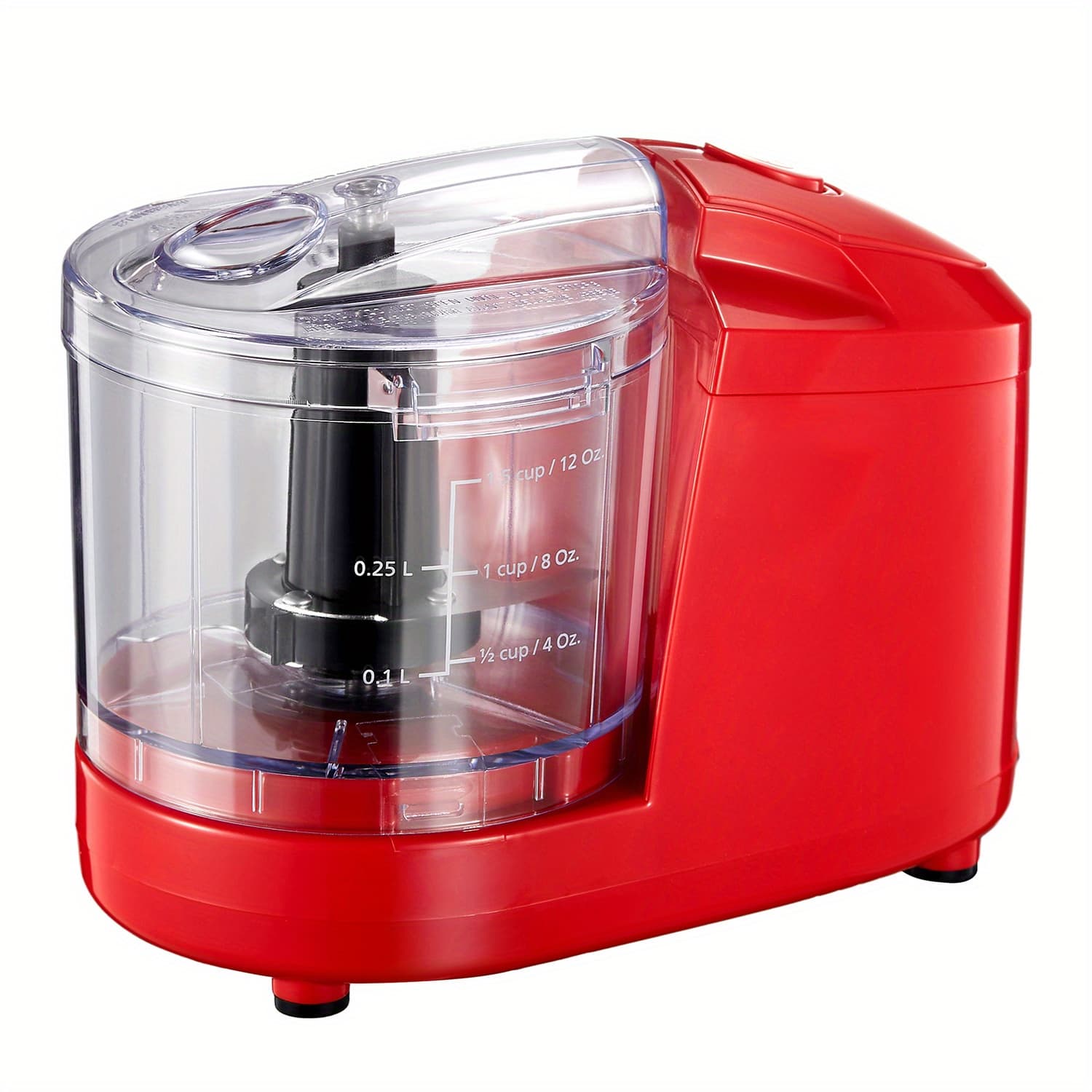 TEMU 1.5-cup Mini Electric Food Chopper, 100w Food Processor & Meat Grinder | Mix, , Mince & Blend | Easy To Clean, Stainless Steel Blade, Red