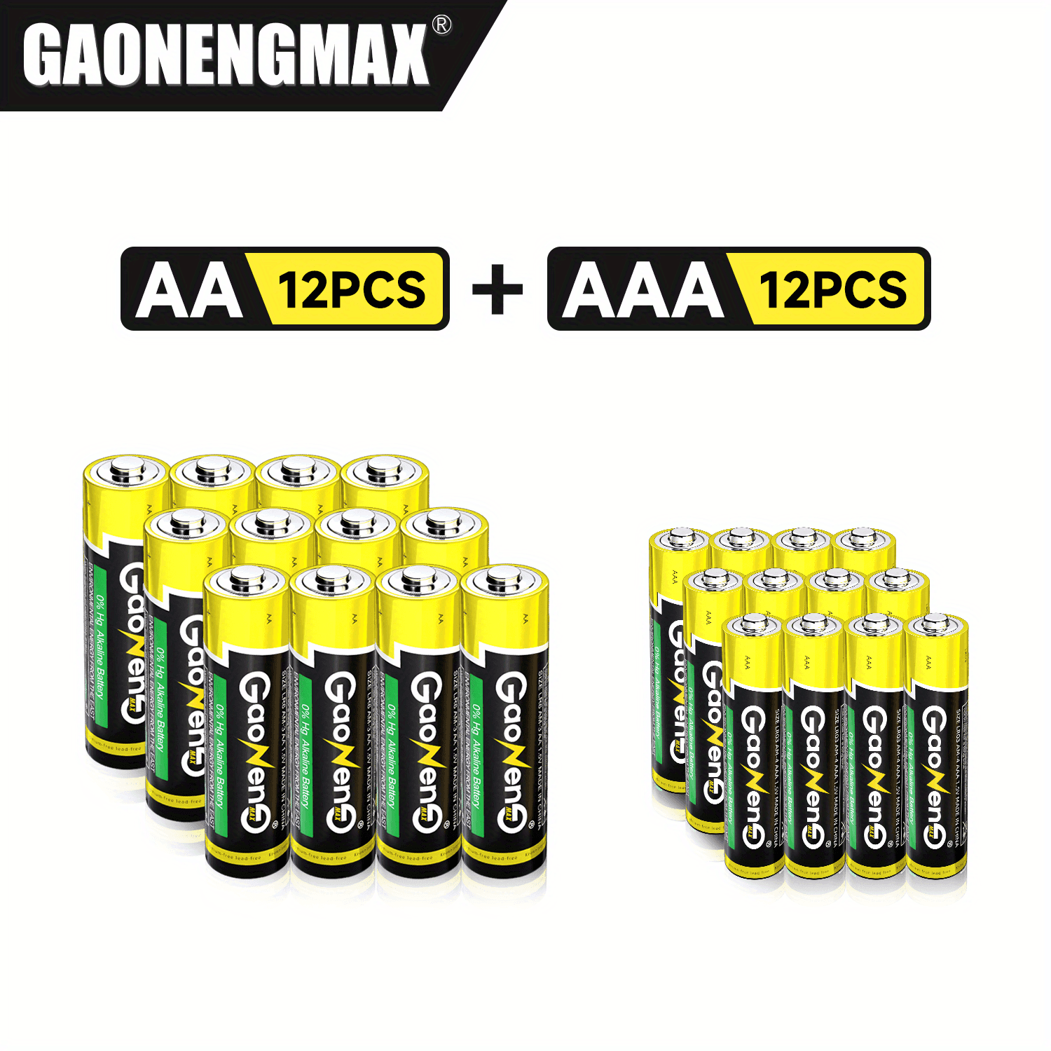 TEMU Battery Lr03 Aa Battery Lr6 Combination Pack, 1.5v High Capacity Durable Battery Suitable For Use And Electronic Devices
