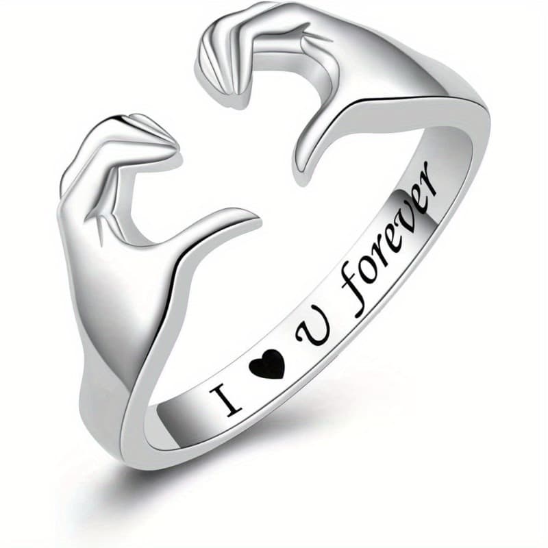 TEMU Single Piece: 'embrace' - Flexible Love Featuring 'i Will Love You/ ' Engraving - Couple's (teenager's/teen Design), For Teenager, For Teenager