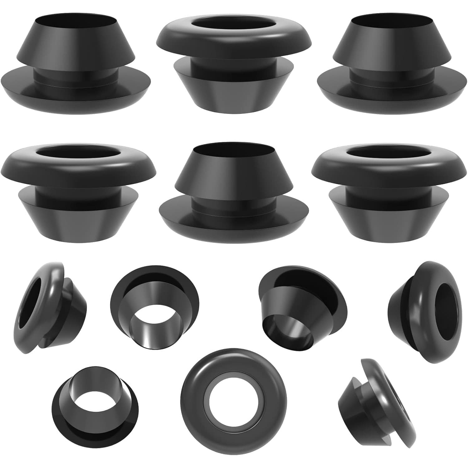 TEMU 50 Waterproof Cable Seals, Rubber Plugs For Mounting Holes, Waterproof Protection Plugs For Wires And Cables