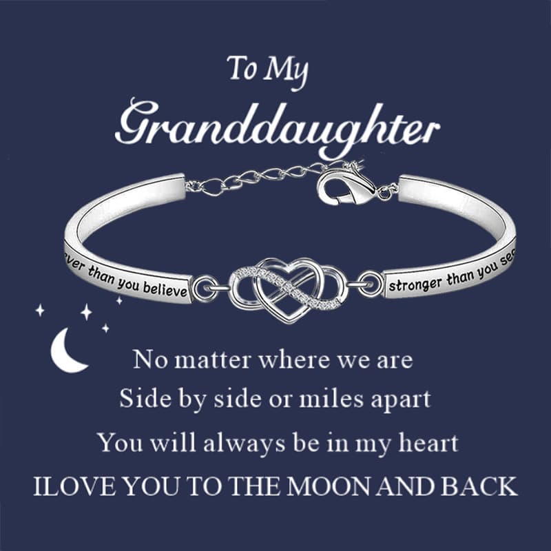 TEMU 2pcs Bracelet And Gift Card Infinite Heart Pendant Inspirational Bracelet Gifts You Are Than You For Granddaughter Halloween Christmas New Year's Party Gifts Jewelry For And Gift Cards