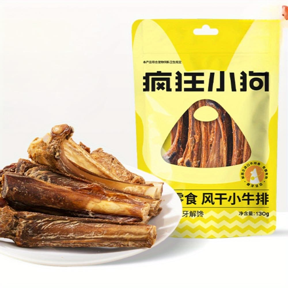TEMU Dog Snacks, Teething Sticks, Cow Ribs, Pets, Large Dogs, Puppies, Teeth Cleaning, Bones