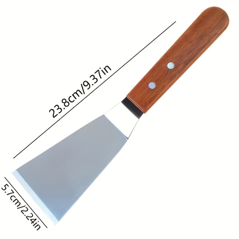 TEMU 1pc Stainless Steel Frying Spatula, Pancake Turner, Steak Spatula, Cake Spatula, Kitchen Tool