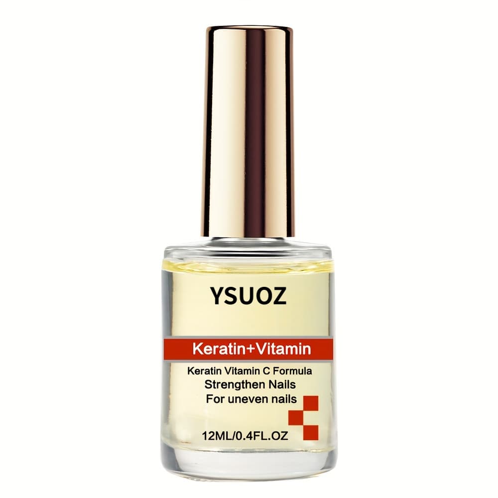 TEMU Nail Strengthener With Keratin And Vitamin C - A Moisturizing Oil Designed For , Dry Nails And Cuticles, Featuring Almond Oil And No Added Fragrance