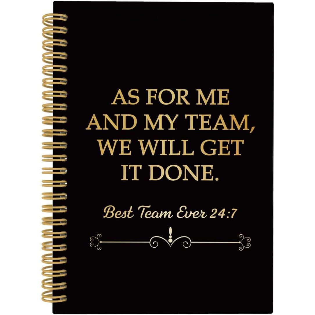 TEMU 1pc Team Gifts For Employees Coworkers Spiral Notebook, Inspirational Journal, Appreciation Gifts Lined Notebooks College Ruled, As For Me And Notebook For School 5.5x8.3in