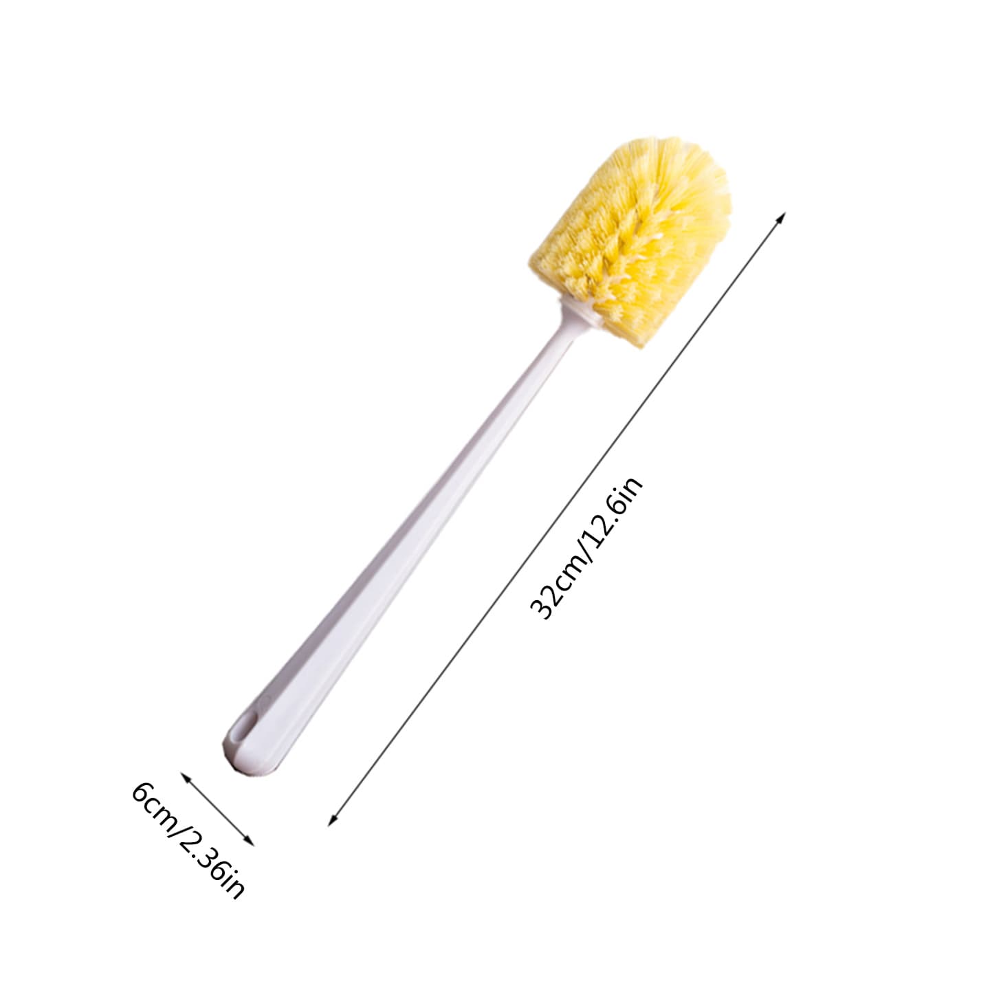 TEMU Long Handle Bottle Brush Cleaner | High-density Soft Bristle Cup Scrubber For Kitchen Glass, Mug, Water Bottle | Deep Cleaning Tool With Hanging Hole, Plastic Material
