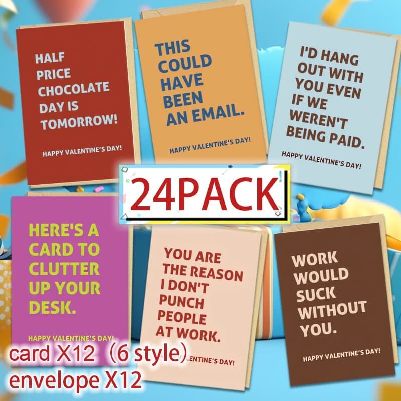TEMU 24pcs Fun And Valentine's Day Cards For Husbands, Wives, , And , A New Year Gift