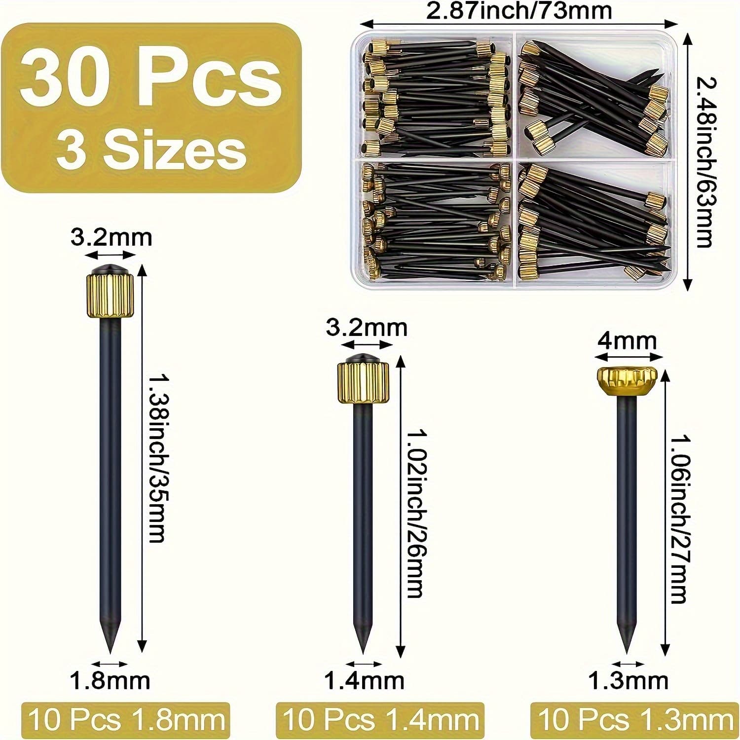 TEMU 30pcs Of Wall Decoration Nails For Hanging Picture Frames, Large, Medium, And Small, Stable Hooks, Suitable For Kitchen, Bedroom, Bathroom, Office, Desk, Home Storage, And Organization
