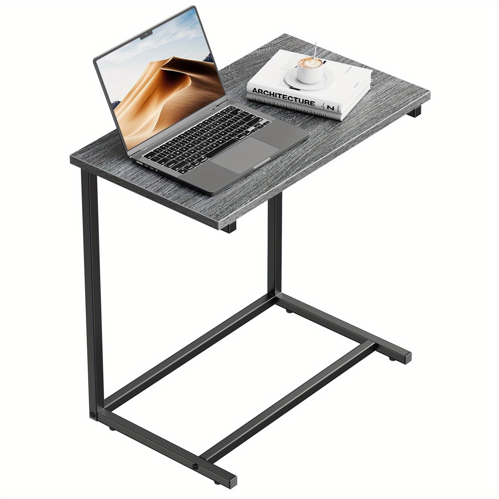 TEMU Office Tables Computer , Sofa Side Table, 60 Lbs Weight Capacity, Sturdy Metal Frame, Office End Table, Suitable For Living Rooms, Bedrooms, Sofas, And Offices,