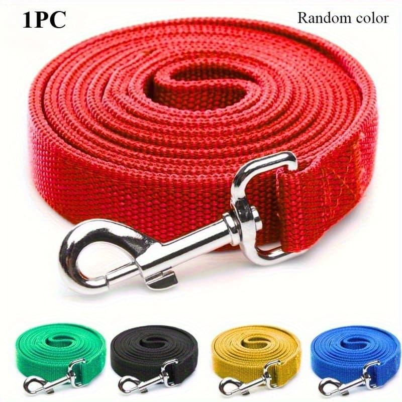 TEMU 1pc Dog Leash, Long Leash For Pet Dogs, Suitable For Outdoor , Camping, And Tracking Dogs, Cat Leash, Dog Leash, Random Color