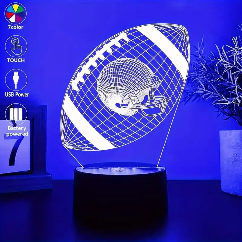 TEMU -themed 3d Desk Lamp With Usb, Dimmable Lighting & / - Portable Bedside Lamp Suitable For, Dorm, Birthday/holiday Gifts (no Electronics, Compatible With)