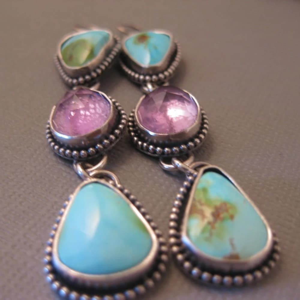 TEMU Bohemian Earrings - Long Pendant Jewelry, Unique Ethnic Style Party Additions For Women, Comfortable And Durable Gift