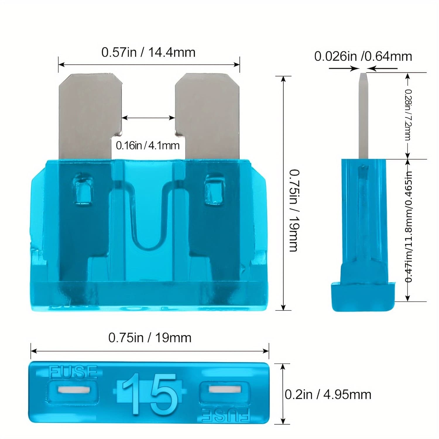 TEMU Automotive Fuse Combination Kit, Mini Blade Fuse, Standard Fuse, Micro Fuse, Fuse Puller, Material, Mixed Color, Non-charging Power Supply Mode, Suitable For Cars/trailers/trucks/motorcycles