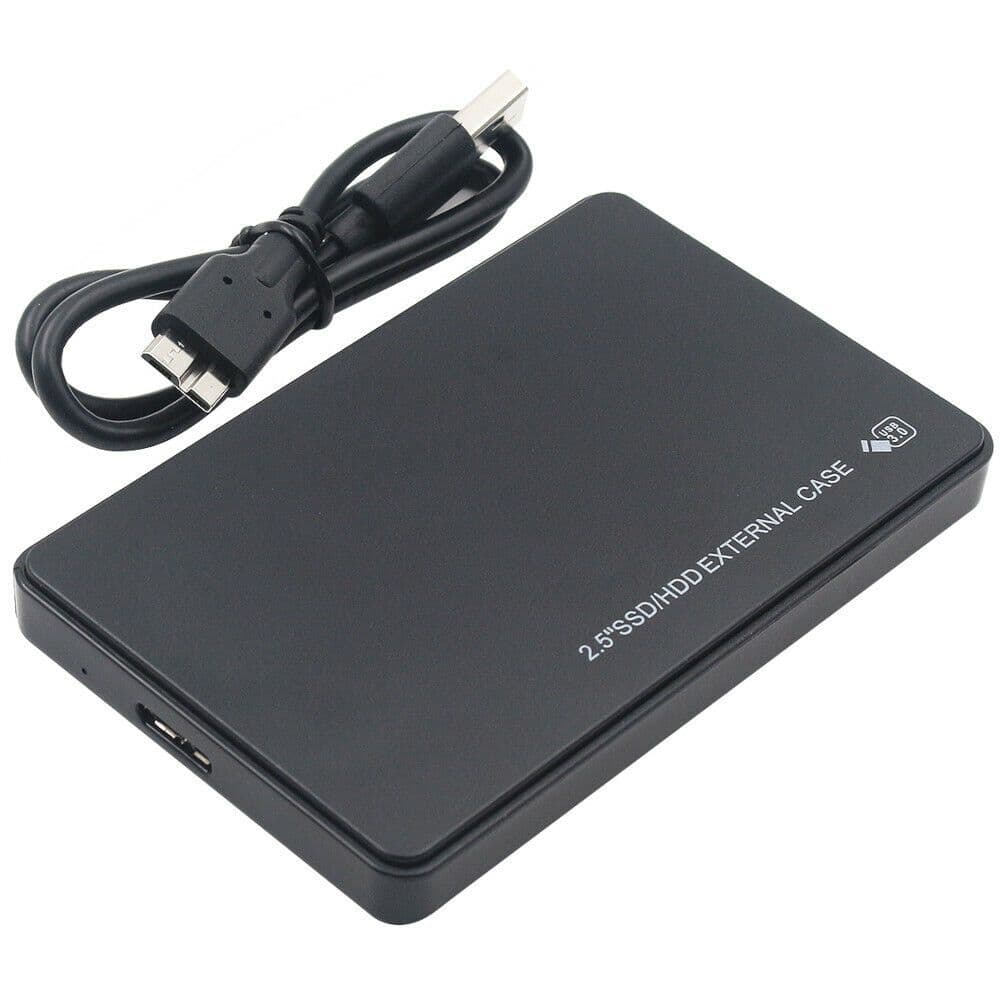 TEMU 1pc Usb 3. 0 To 2. 5 Inch Hard Drive Case Sata Hdd Ssd Enclosure External Hard Drive Disk Box For Pc Laptop Smartphone Pc Laptop