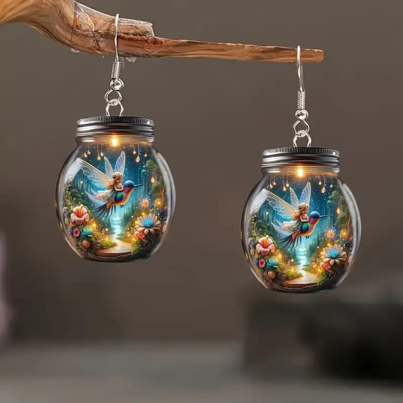 TEMU For Exquisite And Stylish, Hot-selling, Unique And Acrylic Earrings In Of Bottles Are Perfect Gifts For Exquisite Scenes. Are Earring Gifts And The Additions