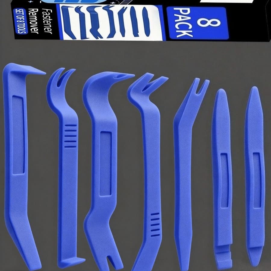TEMU 8pcs Car Interior Removal Tool Kit, Door Audio Panel Trim Remover, Fastener Terminal Removal Pliers And Clamps Set, Auto Repair And Tools