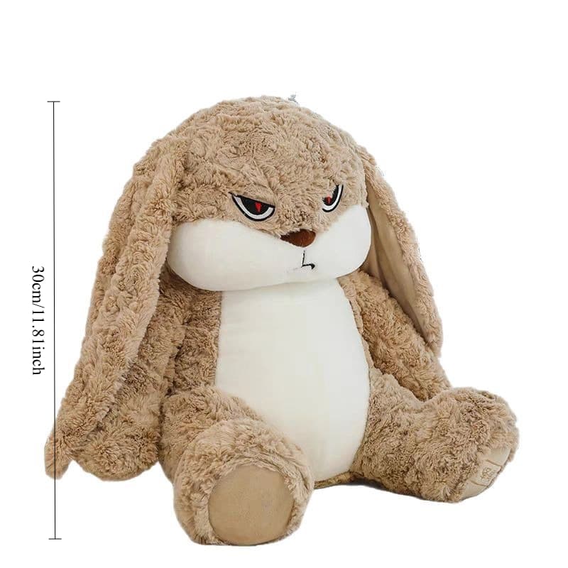TEMU Contrastingly Cute Bunny With A Soft, Fluffy, And Sassy Face - Plush Toy For Dogs And Cats, Featuring Eyes And Fluffy Ears, A Comfy Companion For , Without Battery