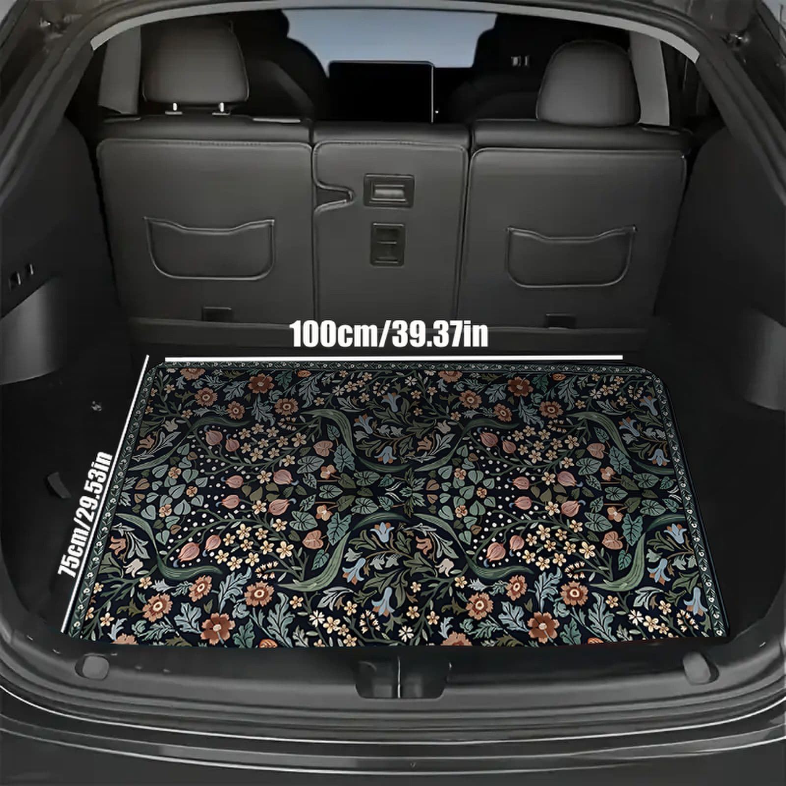 TEMU 1 Universal Car Trunk Mat, For All Vehicles, Provides Protection For Rear Storage Areas. This Stylish And Durable Accessory Is Suitable For All And Enhances Your Interior Decor