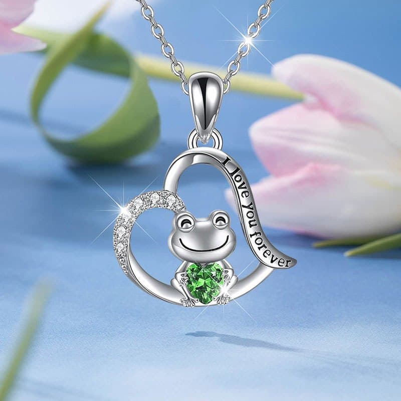 TEMU Cute Frog Personality Fashion Necklace Party Commemorative Jewelry Exquisite Christmas Birthday Gift