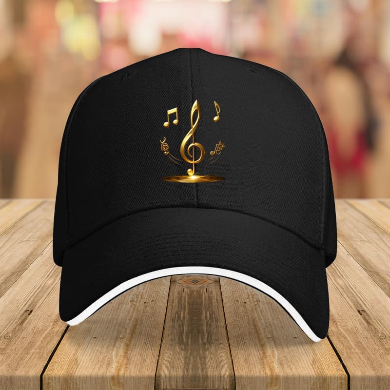 TEMU 1pc, Personality Trendy Music Festival Edition Outdoor Sports Baseball , Printed, Unisex, Adjustable Fashion Hip-hop , Lightweight Outdoor Sports , Trucker Hat, Father's Day Gift
