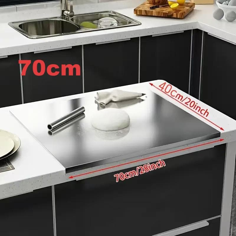 TEMU Extra Large Stainless Steel Cutting Board, Resistant Easy Clean Kitchen Chopping Board, Multifunctional Food Prep Tool, Perfect Father's Day Gift
