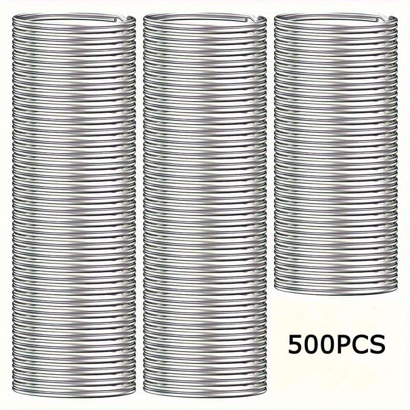 TEMU 350pcs/500pcs, Stainless Rings, Multi-functional Key Chains, Durable Home Door Key And Car Key Additions, Creative Handcrafts Making Supplies