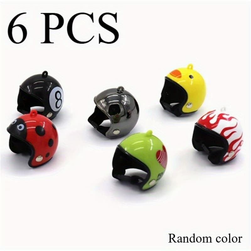 TEMU 6pcs Set Of Random-colored Rainproof Chicken Hats, Protection Gear—fun And Cute Headwear Designed For Your Feathered . Suitable For Chicks And Parrots