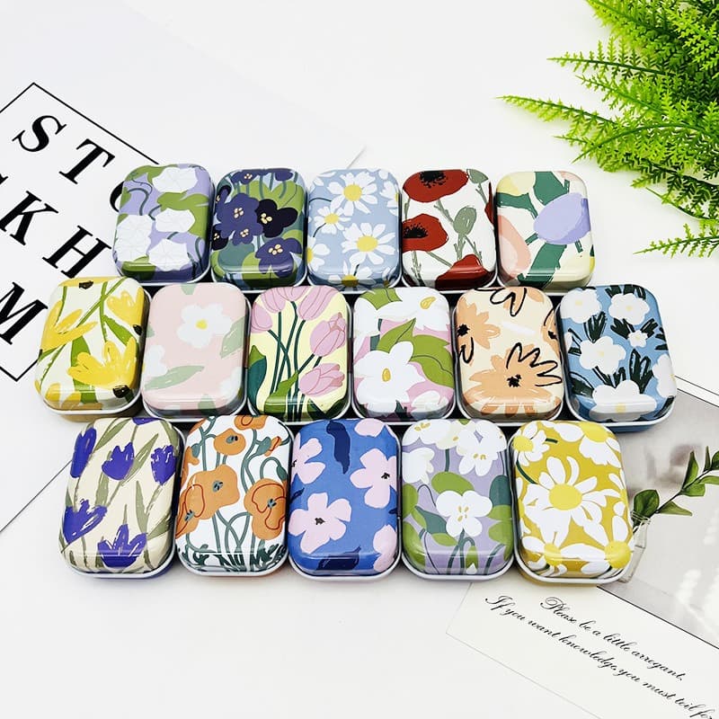 TEMU 32pcs Set Of Vintage Floral Candy Tins, Perfect For Storing Jewelry Or Small Items, Ideal For And Household Use