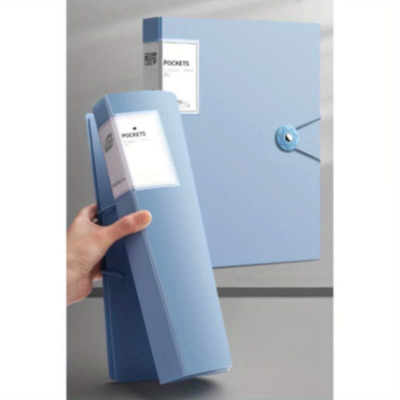 TEMU An A4 File Contains 60 Pp Plastic Bags Transparent And Durable, Suitable For Organizing Tools In Offices, Schools, And Homes Professional , Lightweight And Portable, With Smooth Textu