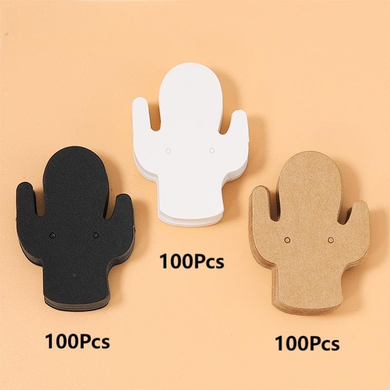 TEMU 300pcs Of 3 Shaped Earrings Display Packaging Cardboard, Earring Jewelry Display Rack