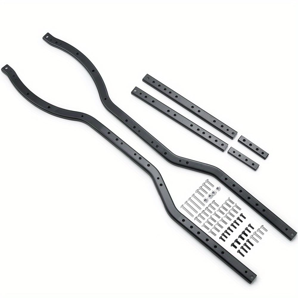 TEMU Steel Chassis Frame Rails 6x6 Metal Rc Frame Rails Chassis Frame Beam For 1:10 Axial Scx10 1/10 Rc Offroad Crawler Truck Durable