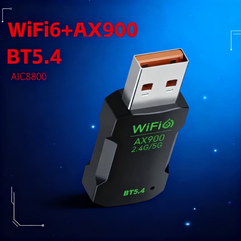 TEMU Ax900 Wifi 6 Mini Usb Adapter Compatible For Pc/laptop/ - Dual-band 2.4g/5g Network Card, (no Drivers), Usb-powered, Wifi 6 - Ideal For Gaming, Travel & /office Use