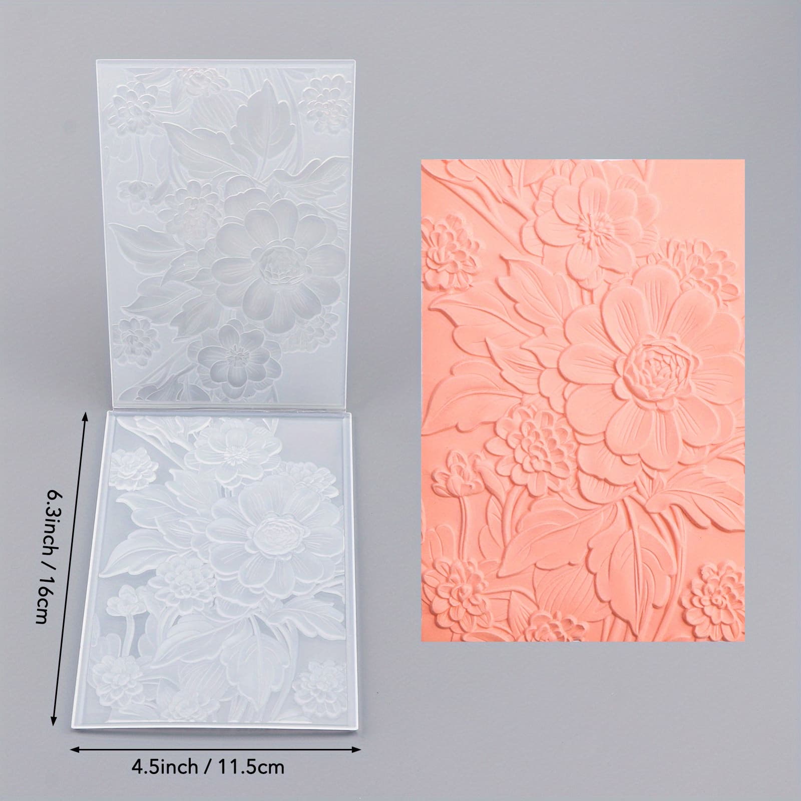 TEMU 3d Embossing Folder Featuring A Lovely , Perfect For Scrapbooking And Crafting Projects, Including Template Molds And Decorative Crafts
