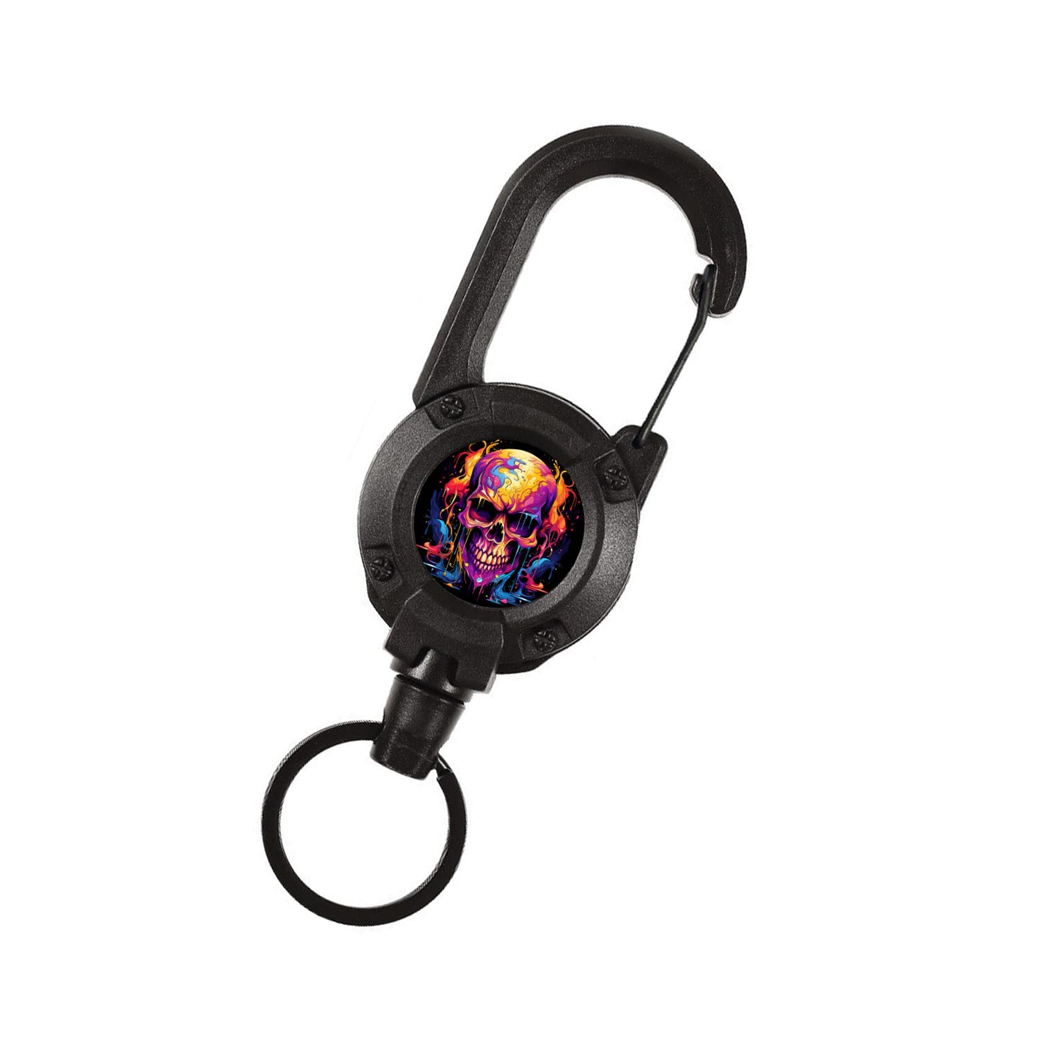 TEMU 1pc "" Picture , Multitool Badge Holder, Clip, Upgraded 58cm Stainless Steel Cord, Suitable For Men And Women