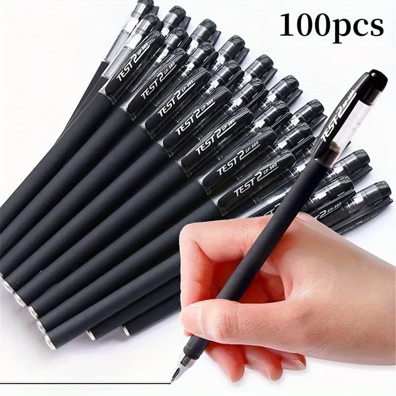 TEMU Gel Pen 100 0.5mm Black,suitable For School Student,or Office Signature U,e,bu,ine,,,student Examination
