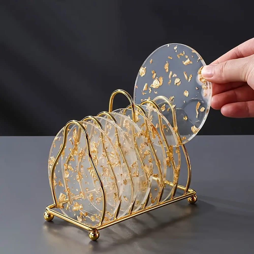 TEMU 6pcs - For Tea - Round Shaped Set