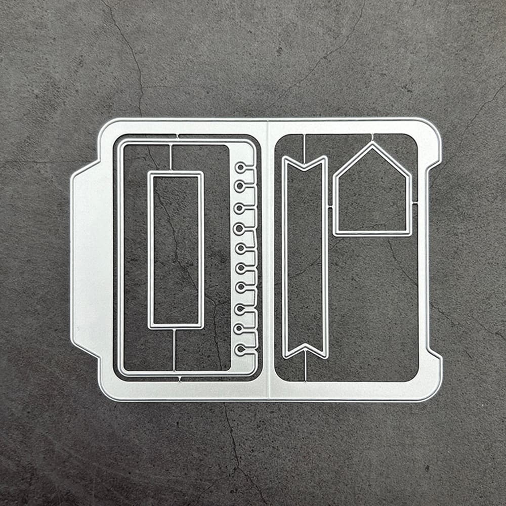 TEMU 1pc Plan Folder Cutting Dies For Tags, Featuring A Vintage Film . Made From Carbon Steel, Metal Embossing Stencils Are Perfect For Bookmark Pocket Tags And Are Ideal For Card Making, Scrapbooking