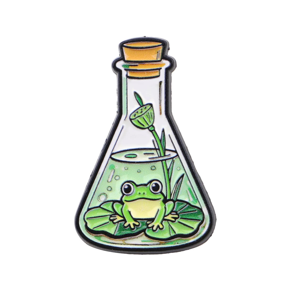 TEMU Single Frog Enamel Pin For Bottles - Ideal For Hats, Clothing, Backpacks, And As Gifts For