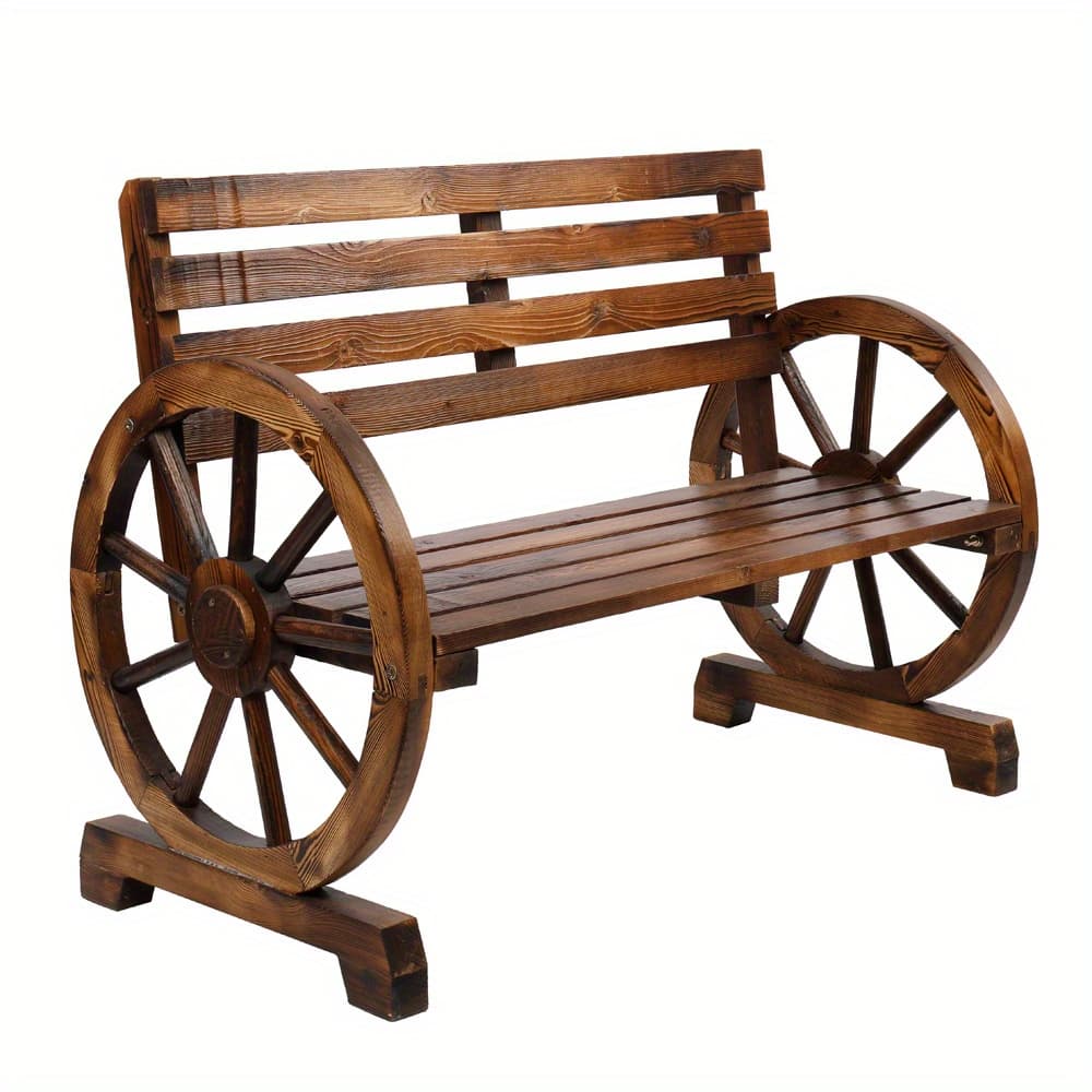 TEMU 41.5in Fir White Carbonized With Wooden Wheels