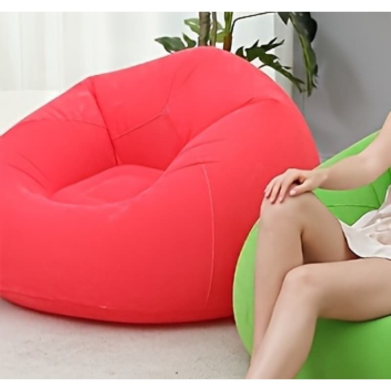 TEMU Inflatable Bean Bag Lazy Sofa- Portable With Air Pump (no Electricity Needed), Lightweight& Easy To Store, Durable Pvc Indoor/outdoor Chair Living Room, Bedroom, Balcony, Patio-