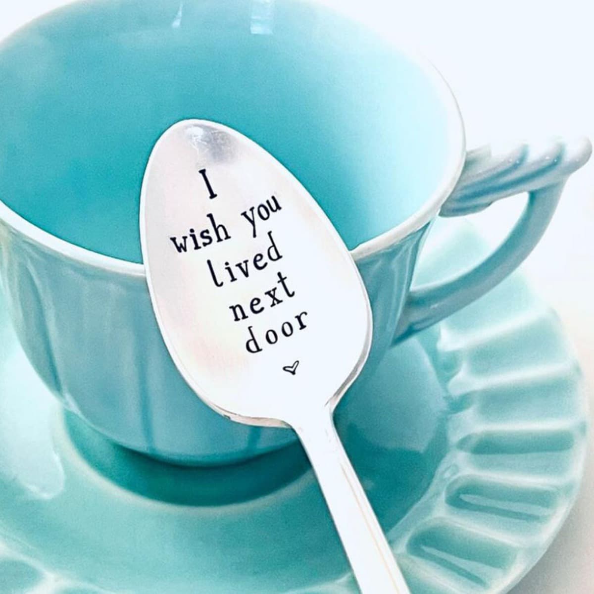 TEMU A Single Engraved Spoon Made Of Durable Stainless Steel, Ideal For Coffee And Desserts, A Unique Gift For And Is A Must-have For Any Apartment