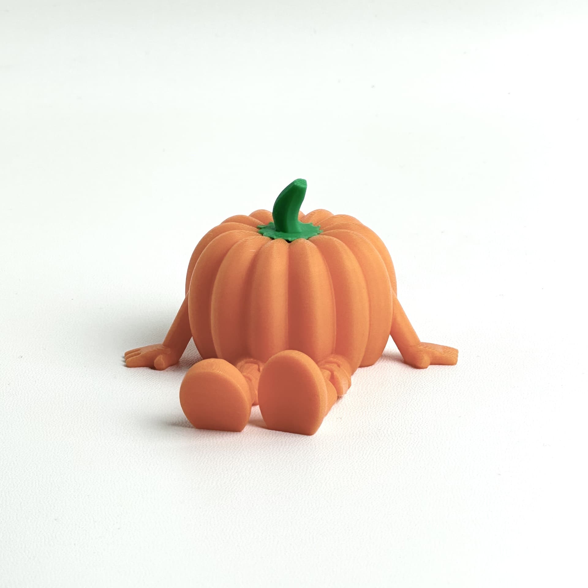 TEMU 3d Printed Articulated Joint Pumpkin - Movable Poseable & Legs, Cute Plastic Tabletop Decor For /, For Dance - Multi- Desk Ornament, For Home Office Party Gift (halloween)