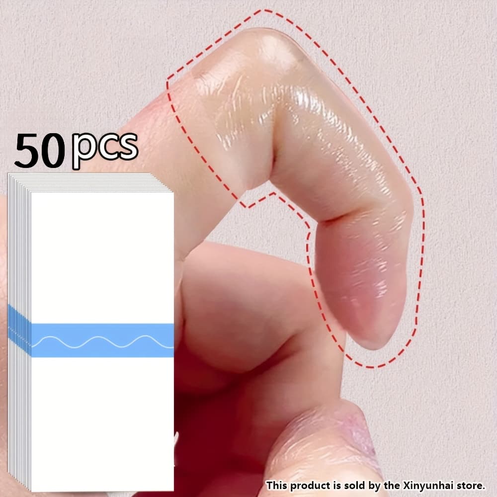 TEMU Clear Self-adhesive Pu Wrap Tape, High Quality Finger& Toe Protector Pads, Portable Anti-blister Anti-chafing Tape For Damaged Skin, Bath& Daily Use