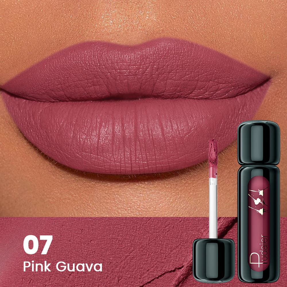TEMU Pudaier Velvet Matte Liquid Lipstick High Long Lasting 6 Shades Deep Berry Nude Universal Tones Moisturizing Non Drying Formula Perfect Halloween Christmas Gift Set