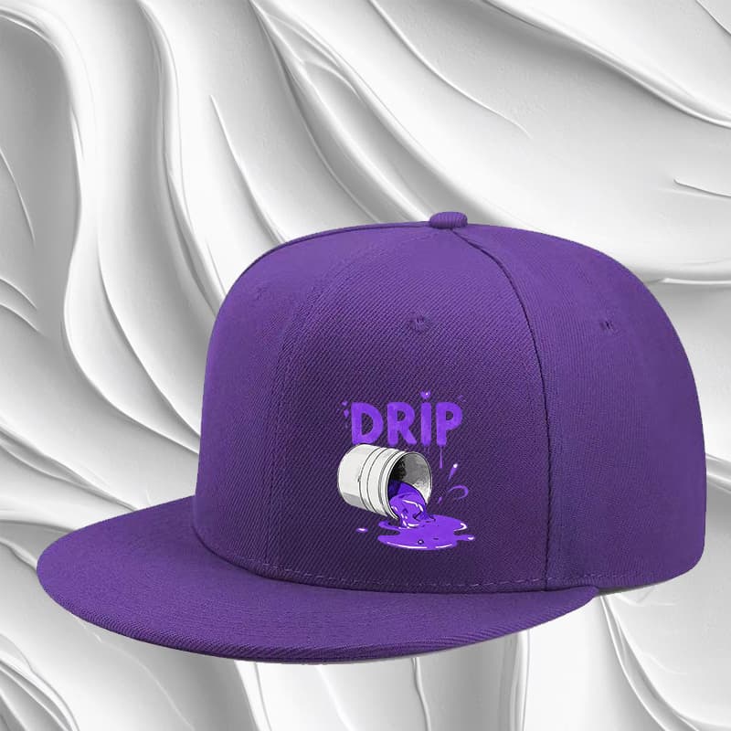 TEMU Hip Hop Paint Printed Duckbill , Adjustable Street Hip-hop Fashionable Versatile Baseball , Unisex Easy Outdoor Flat Brimmed