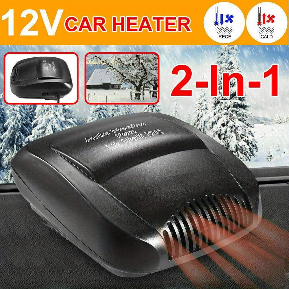TEMU 12v 150w Car Heater And Defogging - Portable Automotive Heater For Quick Warming & Defogging - Universal Fit For Most Cars & Suvs (black)