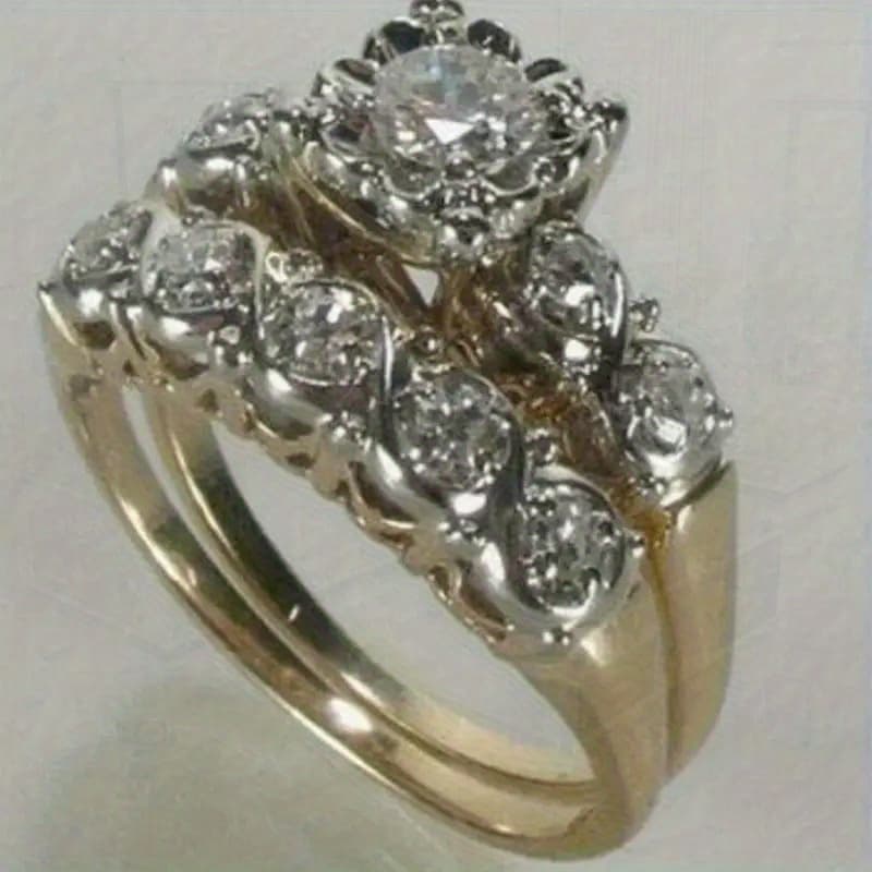 TEMU New European And Rings For Women Vintage Exaggerated Minimalist And Stylish