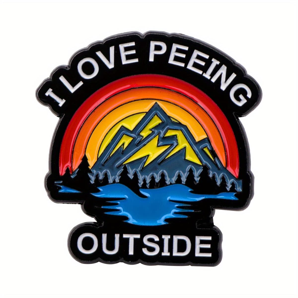 TEMU 1pc Funny Enamel Pin Brooches Bag Lapel Pins Cartoon Badges On Backpack Accessories Decorative Jewelry Gift
