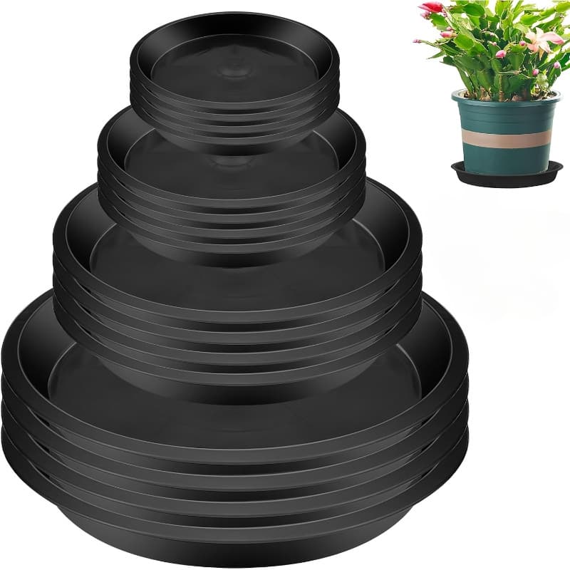 TEMU 16pcs Flower Pot Coasters, 4 Sizes, 4 Size For Indoor And Outdoor Plants