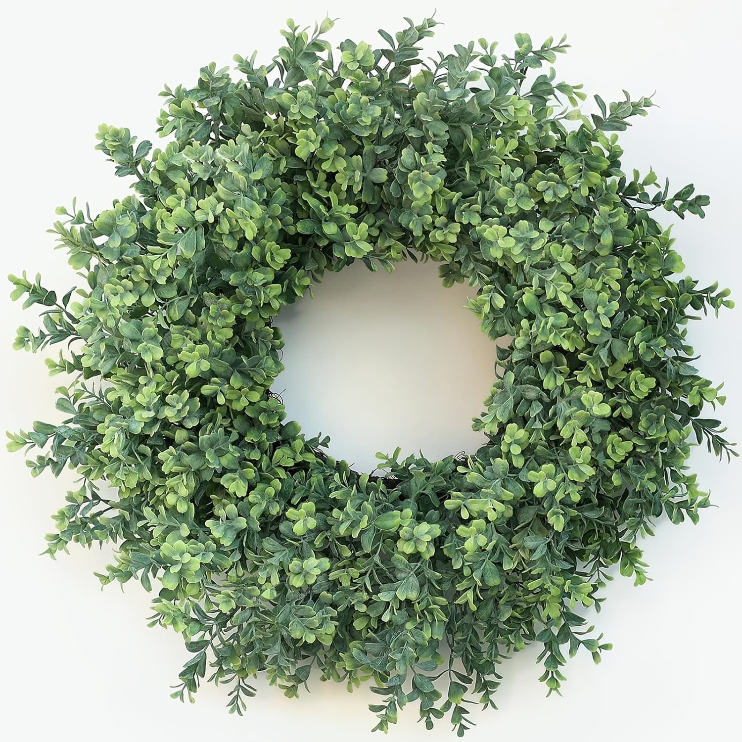 TEMU 24- Inch Large Potted Artificial Wreath- All- Year- Round Decor For Spring, Summer, Winter, Ideal For Wall, Window& Porch Decoration